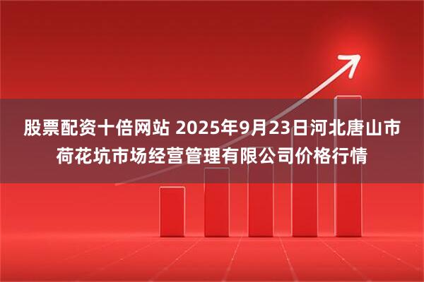 股票配资十倍网站 2025年9月23日河北唐山市荷花坑市场经营管理有限公司价格行情
